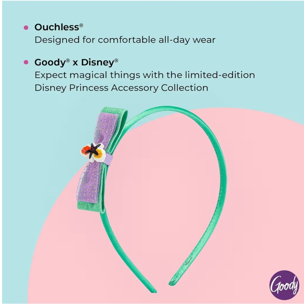 DISNEY - Princess Ariel Ouchless Headband - Picture 3 of 3